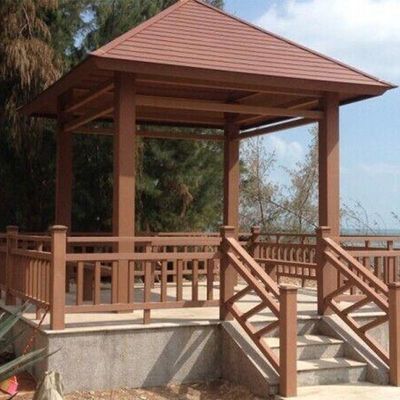 Καλή τιμή. Αντι UV WPC Gazebo Rotproof Εξωτερικό WPC Pavilion ελαφρύ σε απευθείας σύνδεση