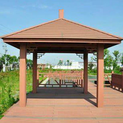 Καλή τιμή. Εξωτερικό καφέ WPC Gazebo ανθεκτικό στα UV WPC Pavilion Assembly σε απευθείας σύνδεση
